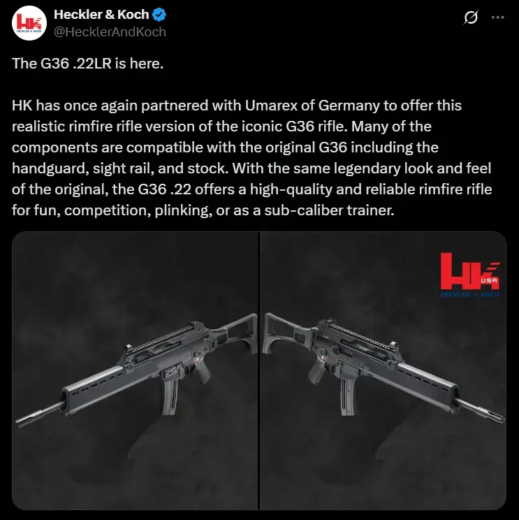 HK G36 .22 LR X image